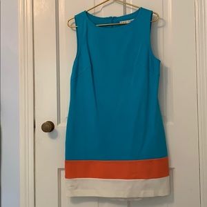 Vibrant Trina Turk color block dress
